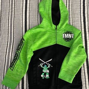 Green and black Nickelodeon TMNT zip hoodie
